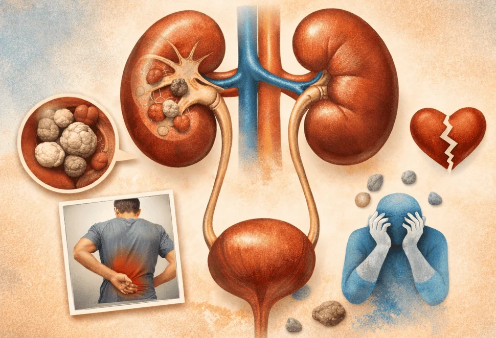 LEDVINOVÉ KAMENY - Psychosomatické a Emoční Příčiny z pohledu Metafyzické Anatomie